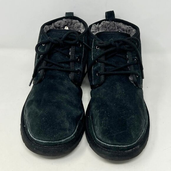 UGG 3236 Neumel Women's Suede Wool Chukka Ankle Boots - Black - Size 12 - Picture 3 of 12